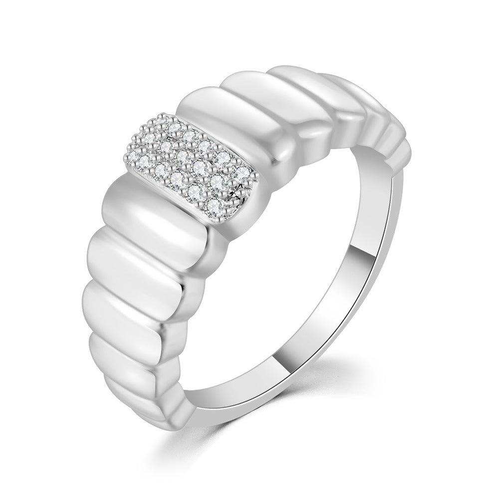 Popular All-match Cold Metal Ring For Women