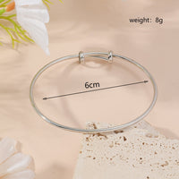 Metal Twist Geometric Knot Winding Hollow Open-end High-grade Light Luxury Personality Fashion Ladies' Bracelet