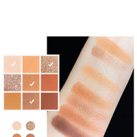 New Arrival Charming Eyeshadow Palette 9 Color Make up Palette Matte Shimmer Pigmented Eye Shadow Powder