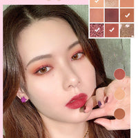 New Arrival Charming Eyeshadow Palette 9 Color Make up Palette Matte Shimmer Pigmented Eye Shadow Powder