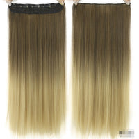 Dyed Gradual Straight Hair Clip Clip, Curtain T-color Hair Extension Piece