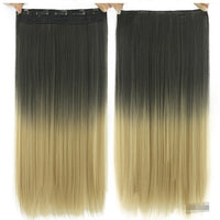Dyed Gradual Straight Hair Clip Clip, Curtain T-color Hair Extension Piece