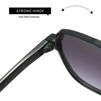 Double Beam Toad Retro Flying Leopard Print Stylish Sunglasses