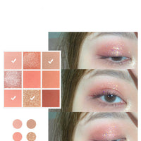 New Arrival Charming Eyeshadow Palette 9 Color Make up Palette Matte Shimmer Pigmented Eye Shadow Powder