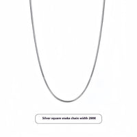 Titanium Steel Snake Chain Necklace Light Luxury Minority Sense