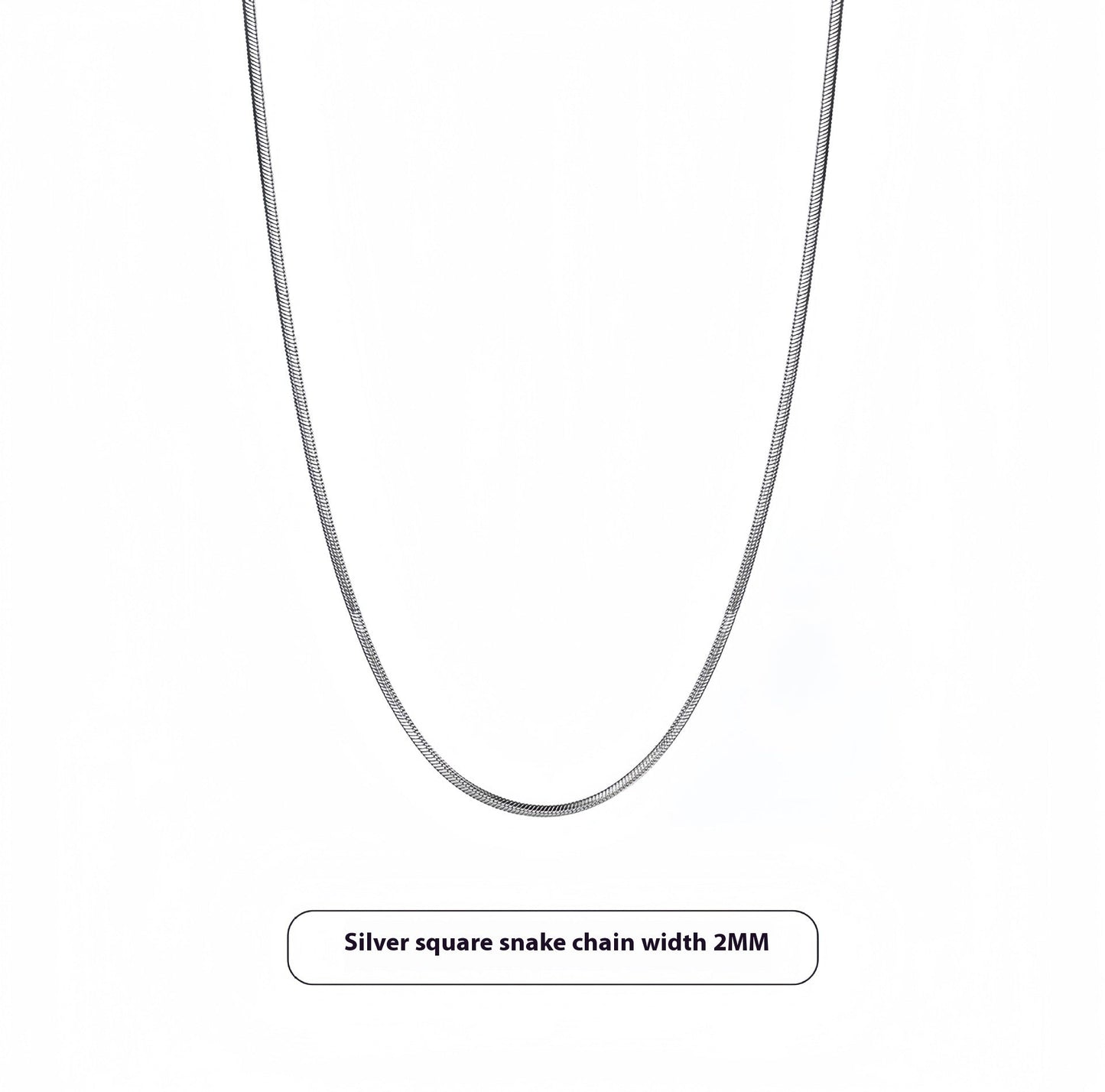 Titanium Steel Snake Chain Necklace Light Luxury Minority Sense