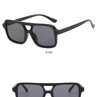 European And American Double Beam Small Frame Sunglasses All-matching