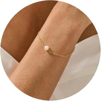 Artificial Pearl Pendant Bracelet