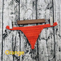 Handmade Crochet Sexy Bikini Women's Beach Bohemian Swimming Trunks