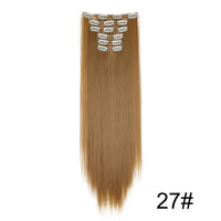 Wig Extensions 6-piece Set, Long Straight Hair