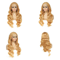 Human Hair Wig Front Lace All Real Hair 13 X4 Headgear