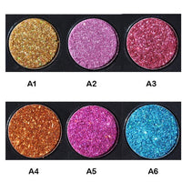 Sequin eye shadow tray