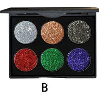 Sequin eye shadow tray