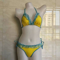 Bikini Bikini Swimsuit Female Wireless Cup Close-fitting