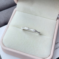 Bamboo Ring Women's Simple Niche Design Opening