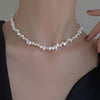 Vintage Grain Of Rice Freshwater Irregular Pearl Necklace For Women