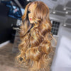 Honey Blonde Body Wave Lace Front Pre Plucked Highlight Wig