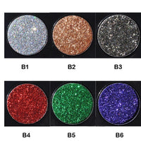 Sequin eye shadow tray