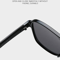 Retro Double Beam Ocean Lens Stylish Large Frame Sunglasses