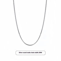 Titanium Steel Snake Chain Necklace Light Luxury Minority Sense