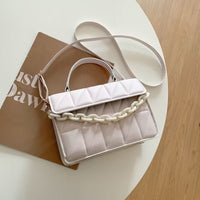 Trendy Simple Textured Shoulder Messenger Bag