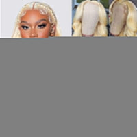 Former LACE Head Cap LACE FRONTAL WIG13x4 Straight 613 BLONDE Straight Hair