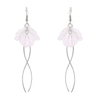 Ice Flower Tassel Earrings Long
