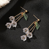 Ice Flower Tassel Earrings Long