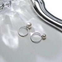 Female Sweet And Simple Open-end Pearl Ring