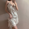 Satin Chiffon Slip Nightdress Hot Temptation Home Wear Pure Desire