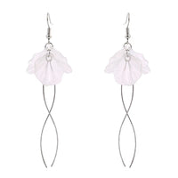 Ice Flower Tassel Earrings Long
