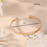 Metal Twist Geometric Knot Winding Hollow Open-end High-grade Light Luxury Personality Fashion Ladies' Bracelet