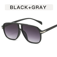 Double Beam Toad Retro Flying Leopard Print Stylish Sunglasses