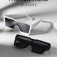 New European And American Personalized Large Rim Sunglasses One-piece Lens Ins Style Sports Goggles
