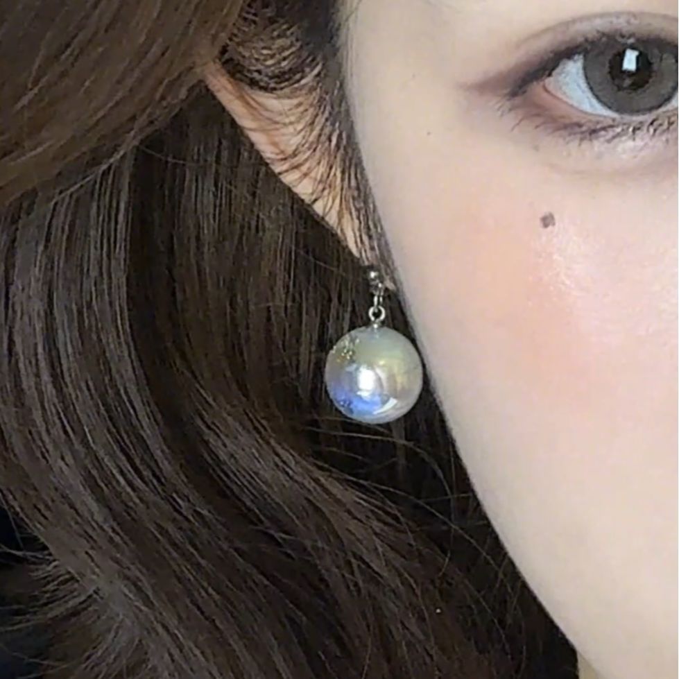 Niche Original Design Ear Studs Color Earrings