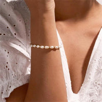 Artificial Pearl Pendant Bracelet