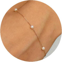 Artificial Pearl Pendant Bracelet