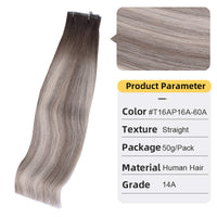 Second Generation Hand-knitted Hair Weft White Hair Extension Braid Real Hair