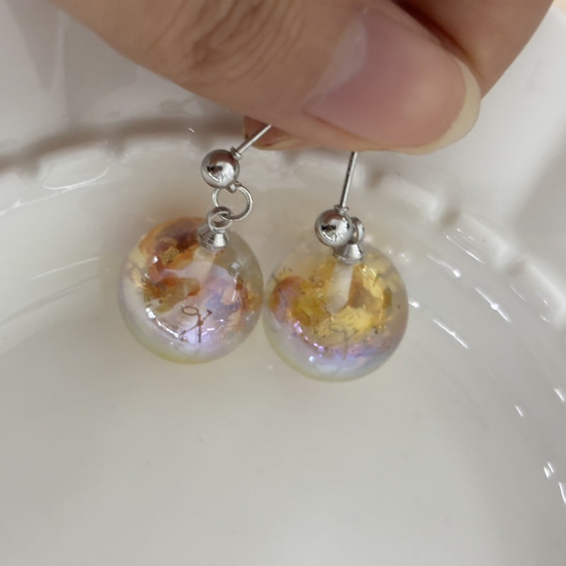 Niche Original Design Ear Studs Color Earrings