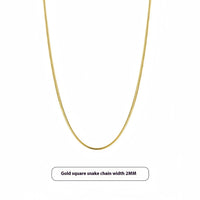 Titanium Steel Snake Chain Necklace Light Luxury Minority Sense