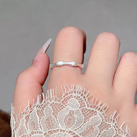 Bamboo Ring Women's Simple Niche Design Opening