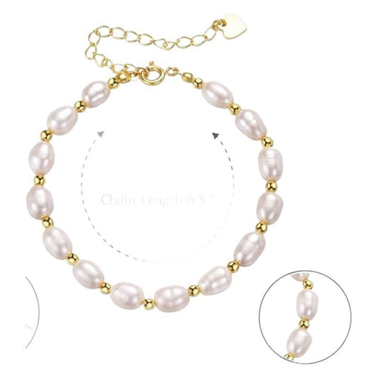 Artificial Pearl Pendant Bracelet