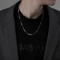 Titanium Steel Snake Chain Necklace Light Luxury Minority Sense